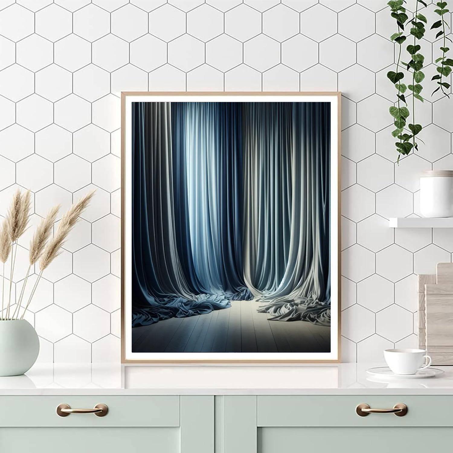 Twilight Whisper Curtains Paint By Number