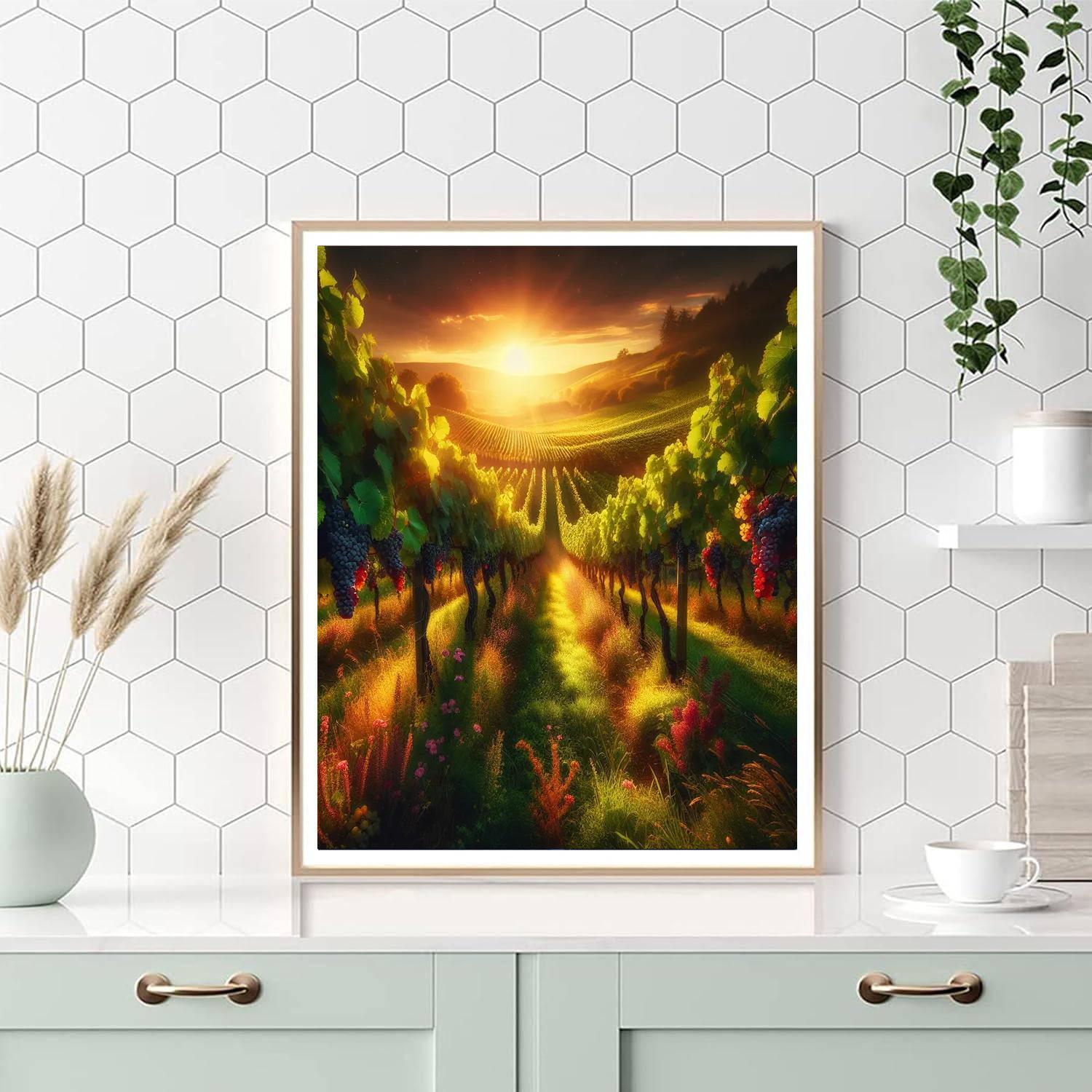 Lush Vineyard Paint By Numbers Art