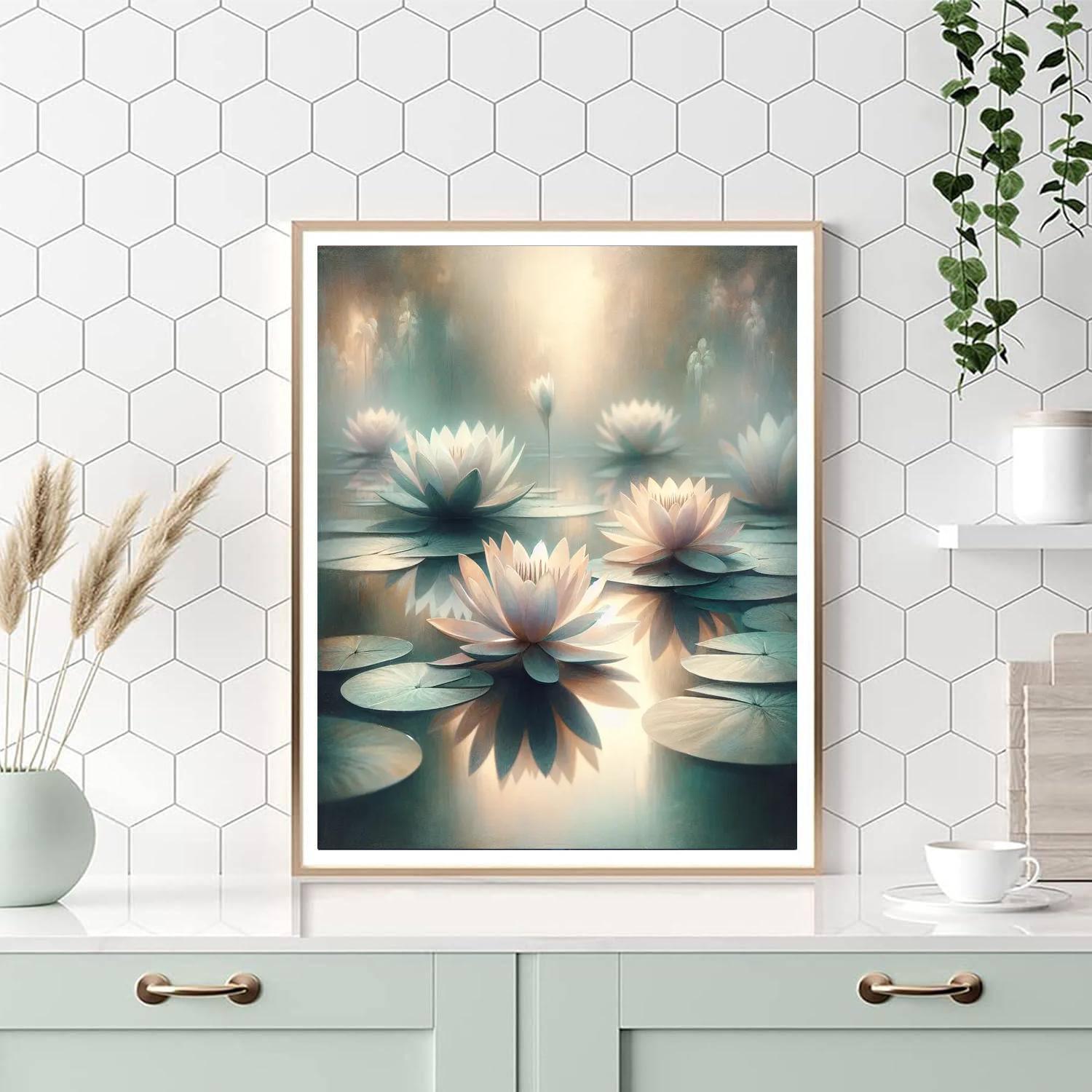 Serenity Water Lilies - DIY Painting By Numbers Kit – Artistry Rack