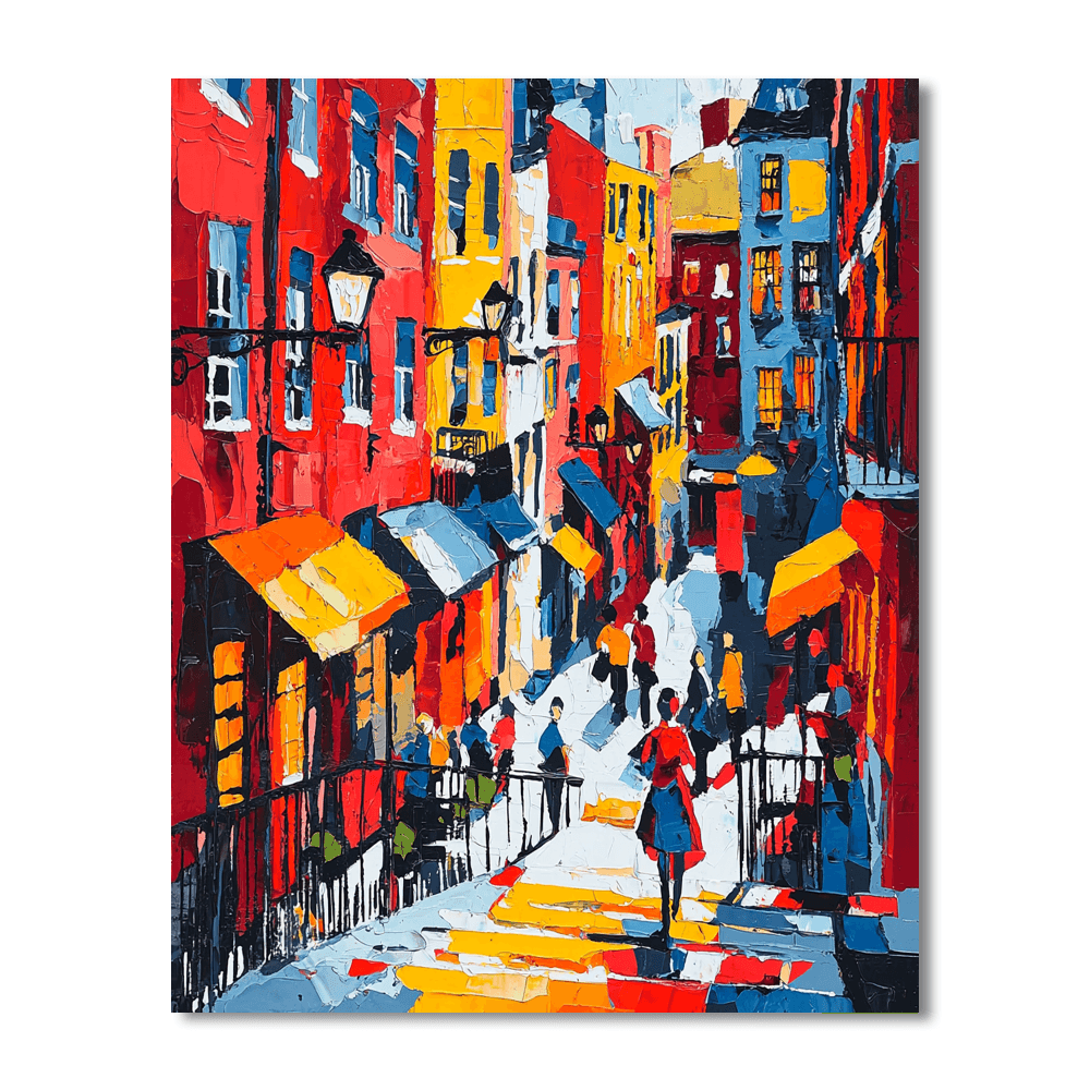 Henri Matisse Inspired Energizing City Life  Paint By Numbers Kits