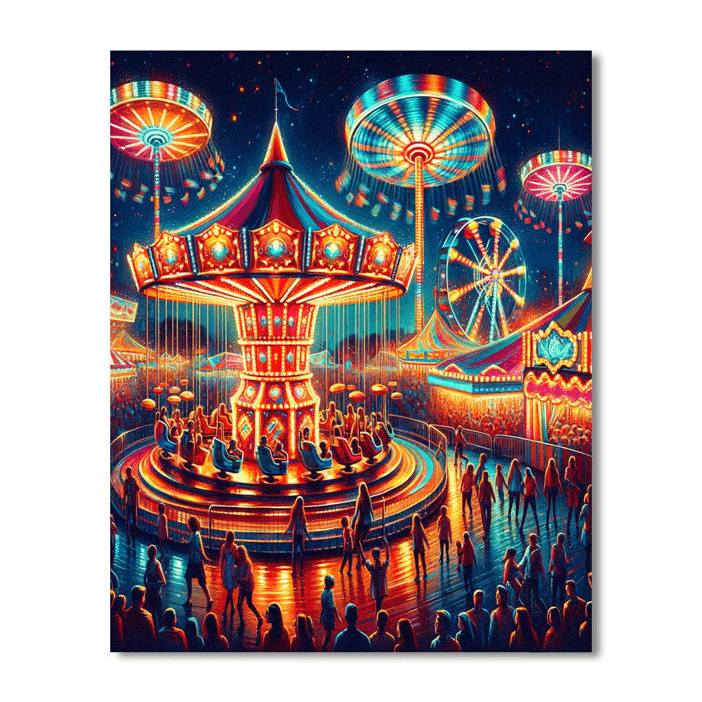 Fanciful Fairground Paint By Numbers