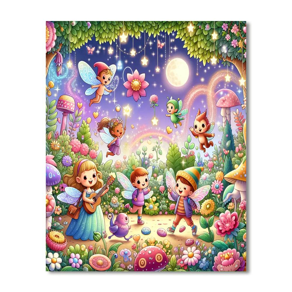 Dazzling Magical Gardens Painting By Numbers Kit