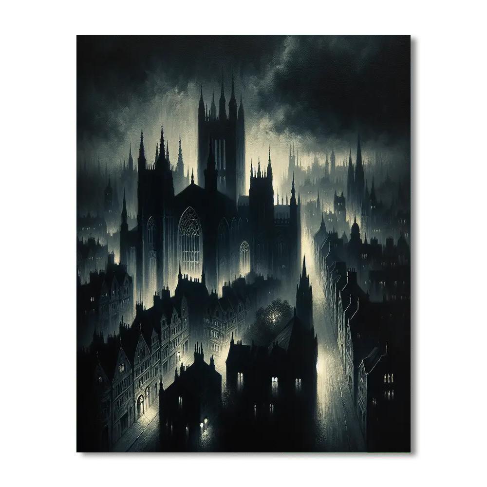 Gothic Urban Mystery Paint By Numbers Art