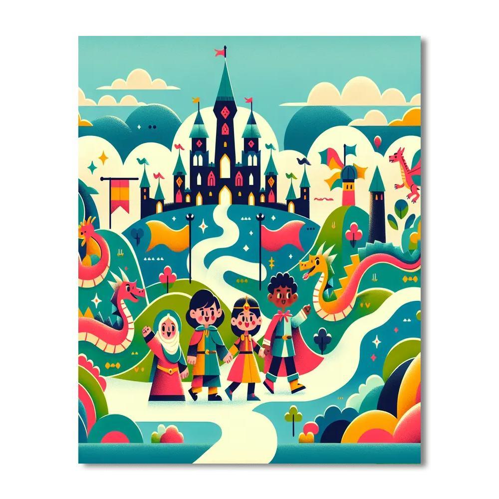 Adventure Kingdom Journey Number Painting