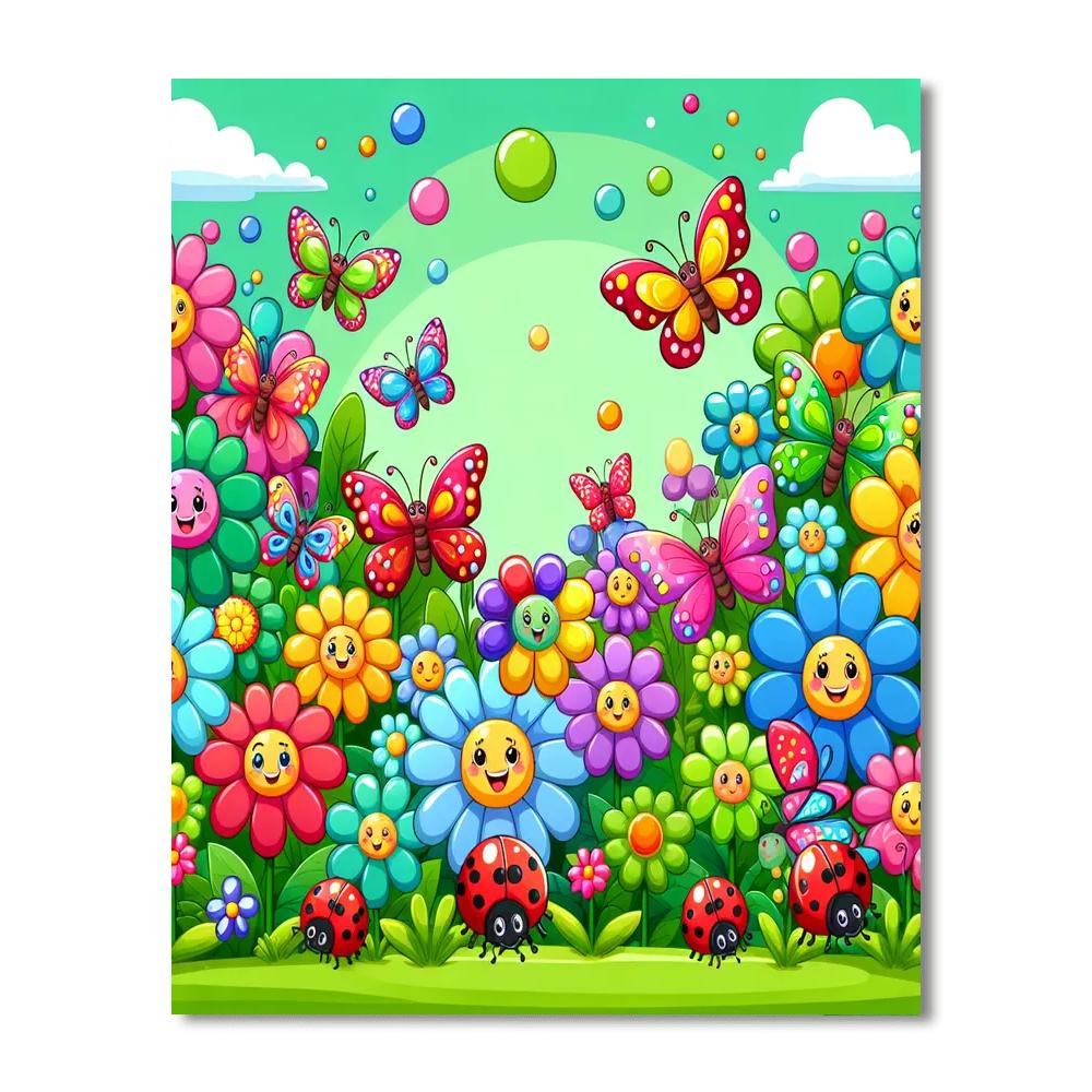 Playful Garden DIY Paint By Numbers