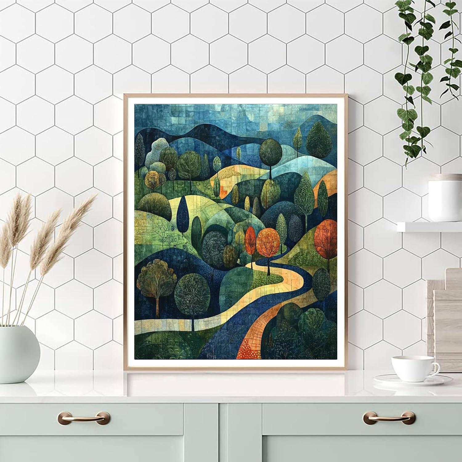 Paul Klee Inspired Journey Of The Imagination  Painting Number Kit