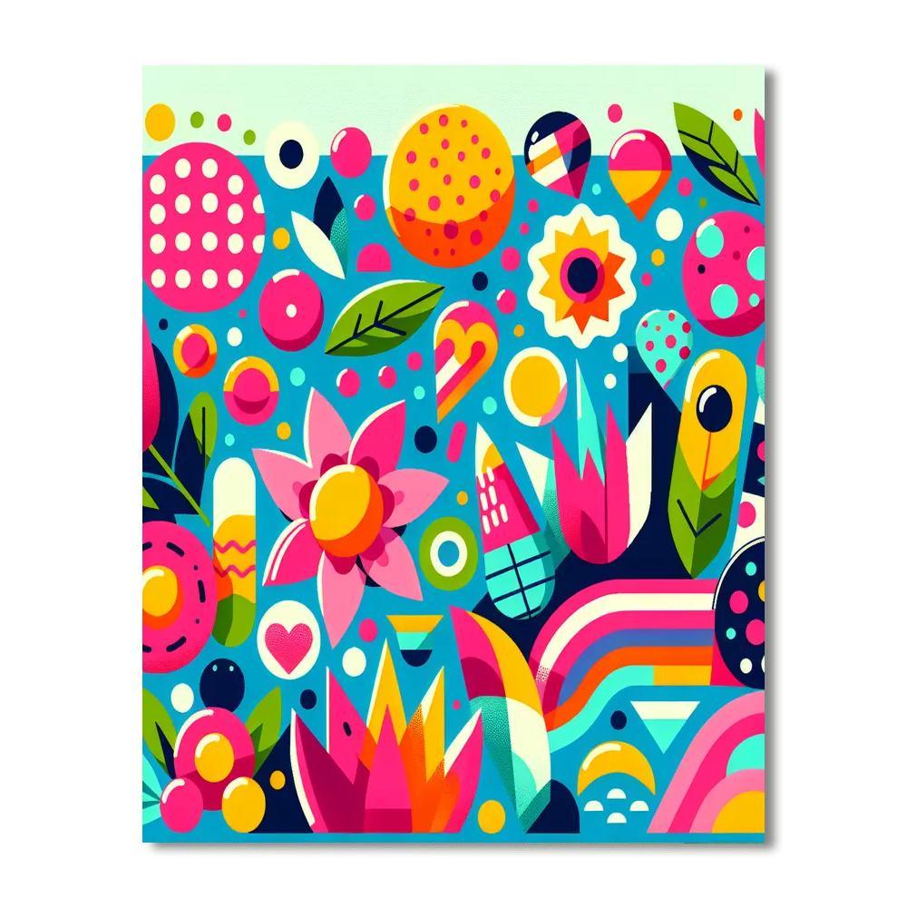 Funky Pop Art Explosion Numbered Painting Kits