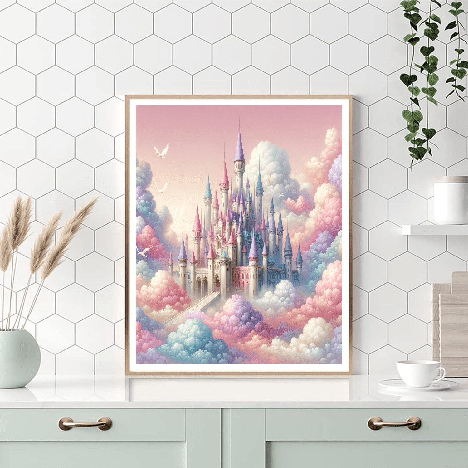 Fairy Tale Castle In The Clouds Paint By Number
