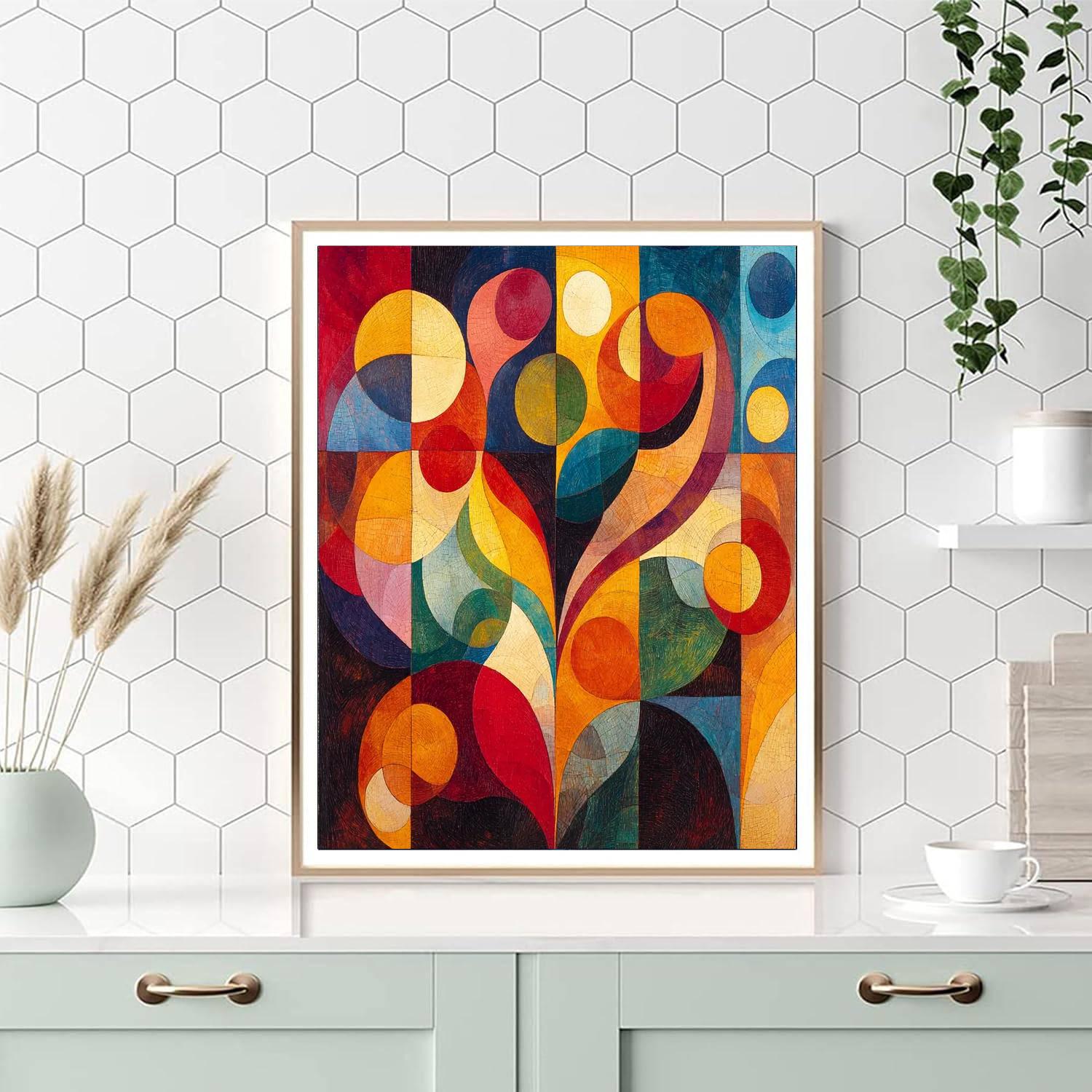 Paul Klee Inspired Vivid Whirls  Paint By Number