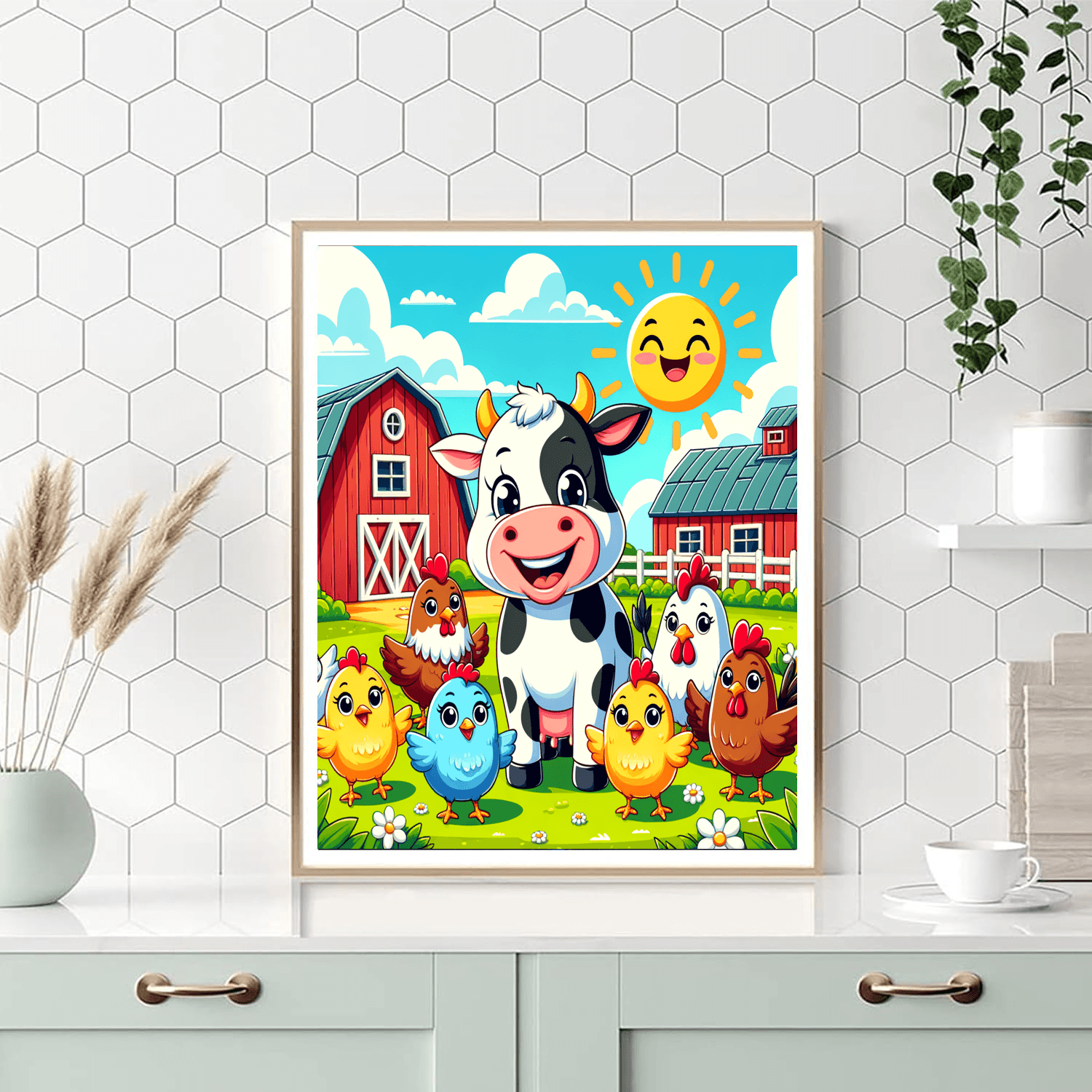 Joyful Farm Friends Numbered Painting Kits