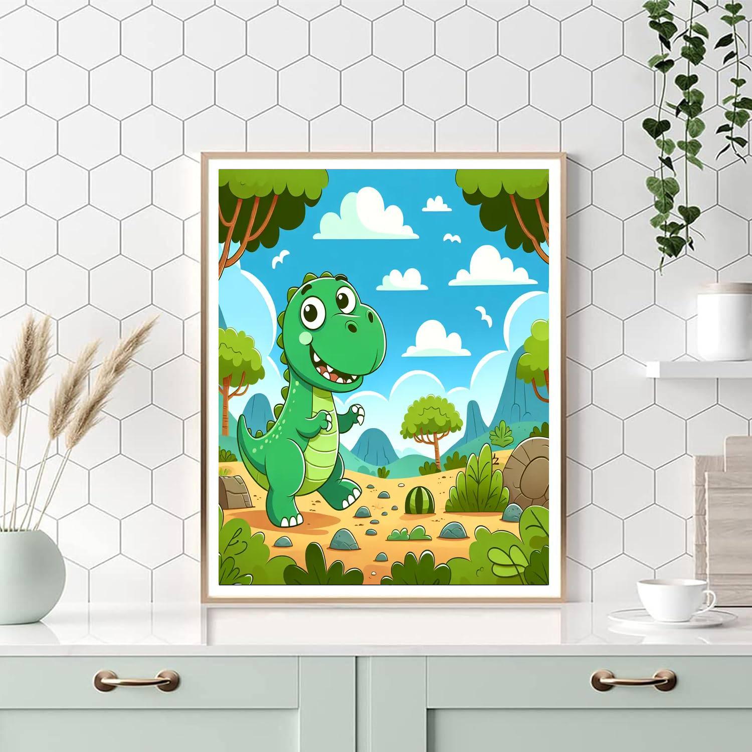Exploring Dinosaur Paint By Numbers Art