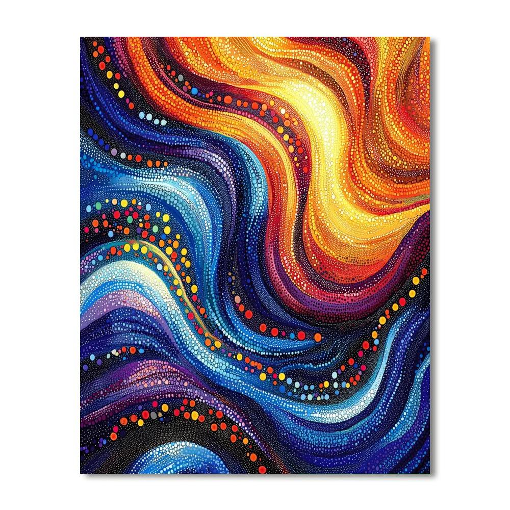 Georges Seurat Inspired Waves Of Energy  Paint By Numbers Kits