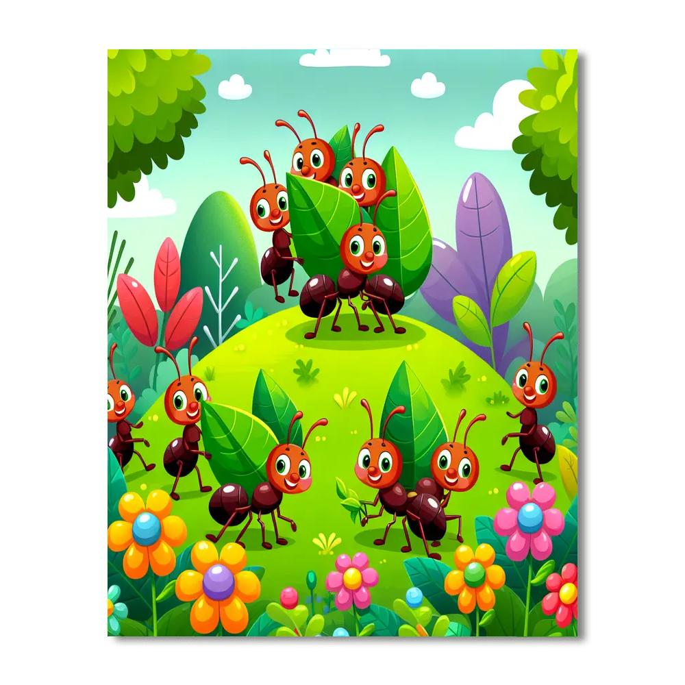 Adorable Ants Painting Number Kit