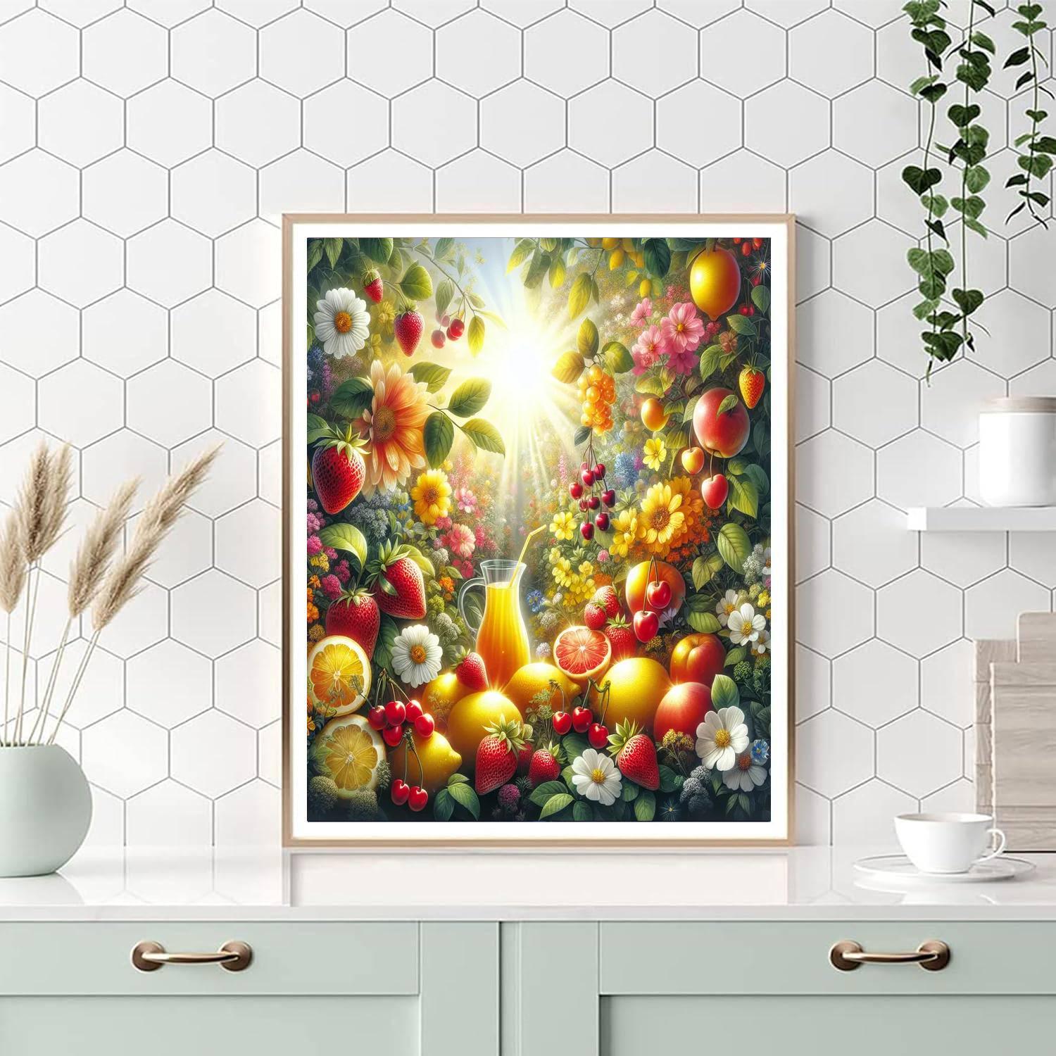 Colorful Fruit Garden Numbered Painting Kits