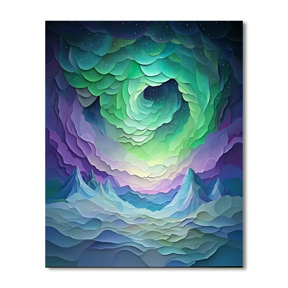 Michelangelo Inspired Aurora's Whisper  Painting Number Kit