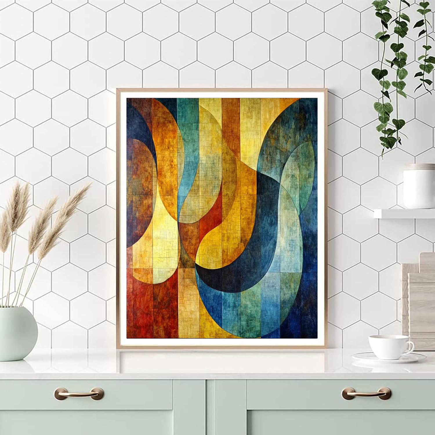 Paul Klee Inspired Vibrant Reverie  Paint By Number