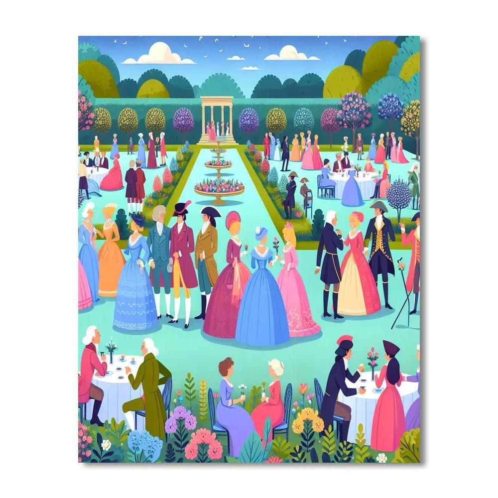 Royal Garden Celebration Paint By Numbers Art
