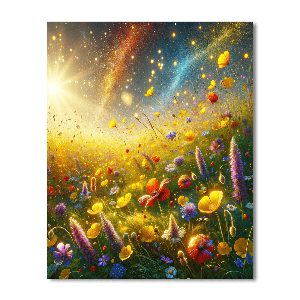 Bright Summer Meadow Paint By Numbers Kits