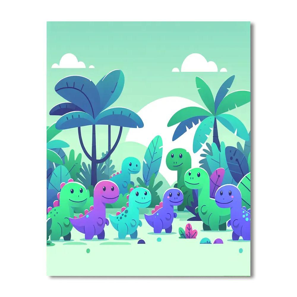 Explorer Dinosaur Expedition Numbered Painting Kits