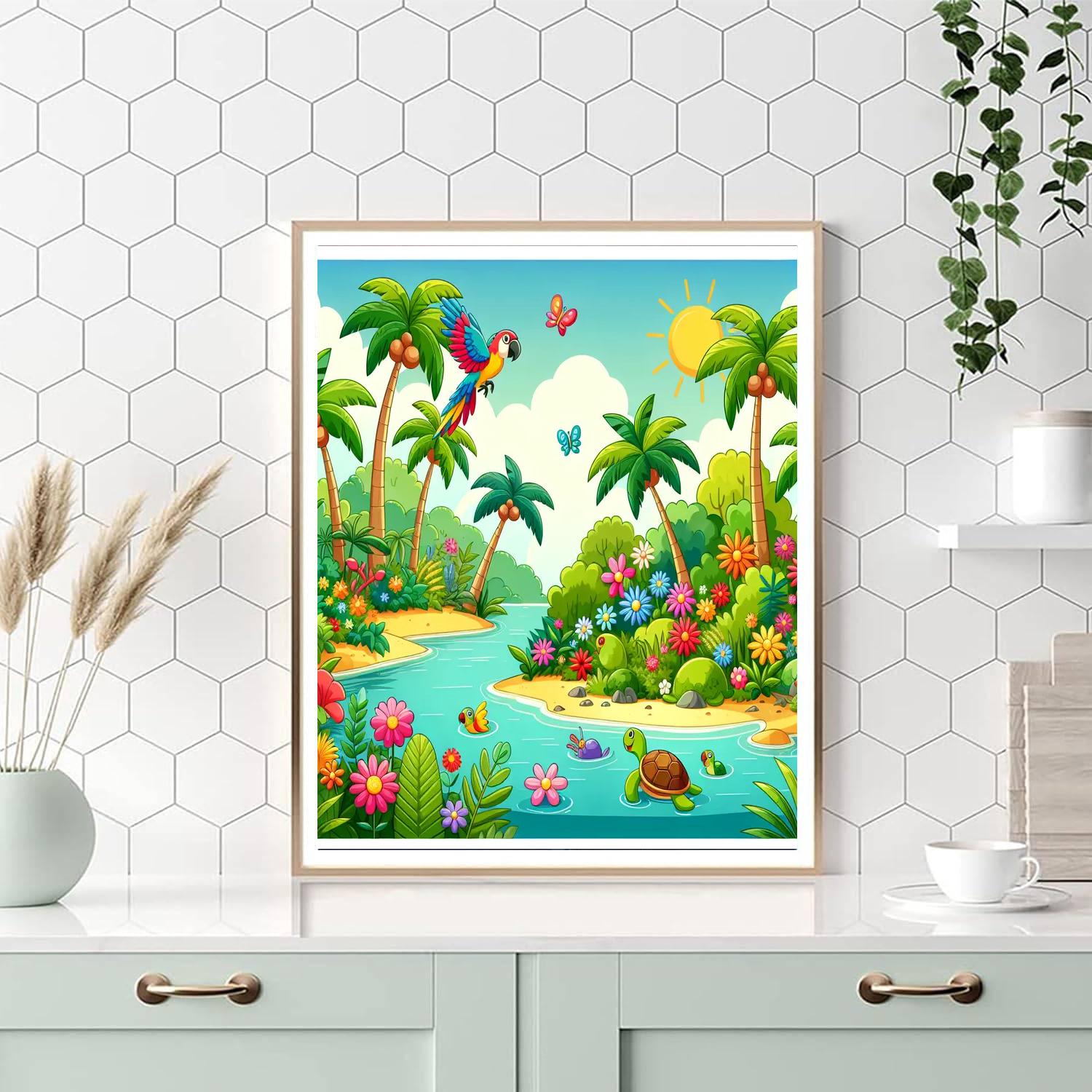 Imagination Island Adventure Paint By Numbers Art