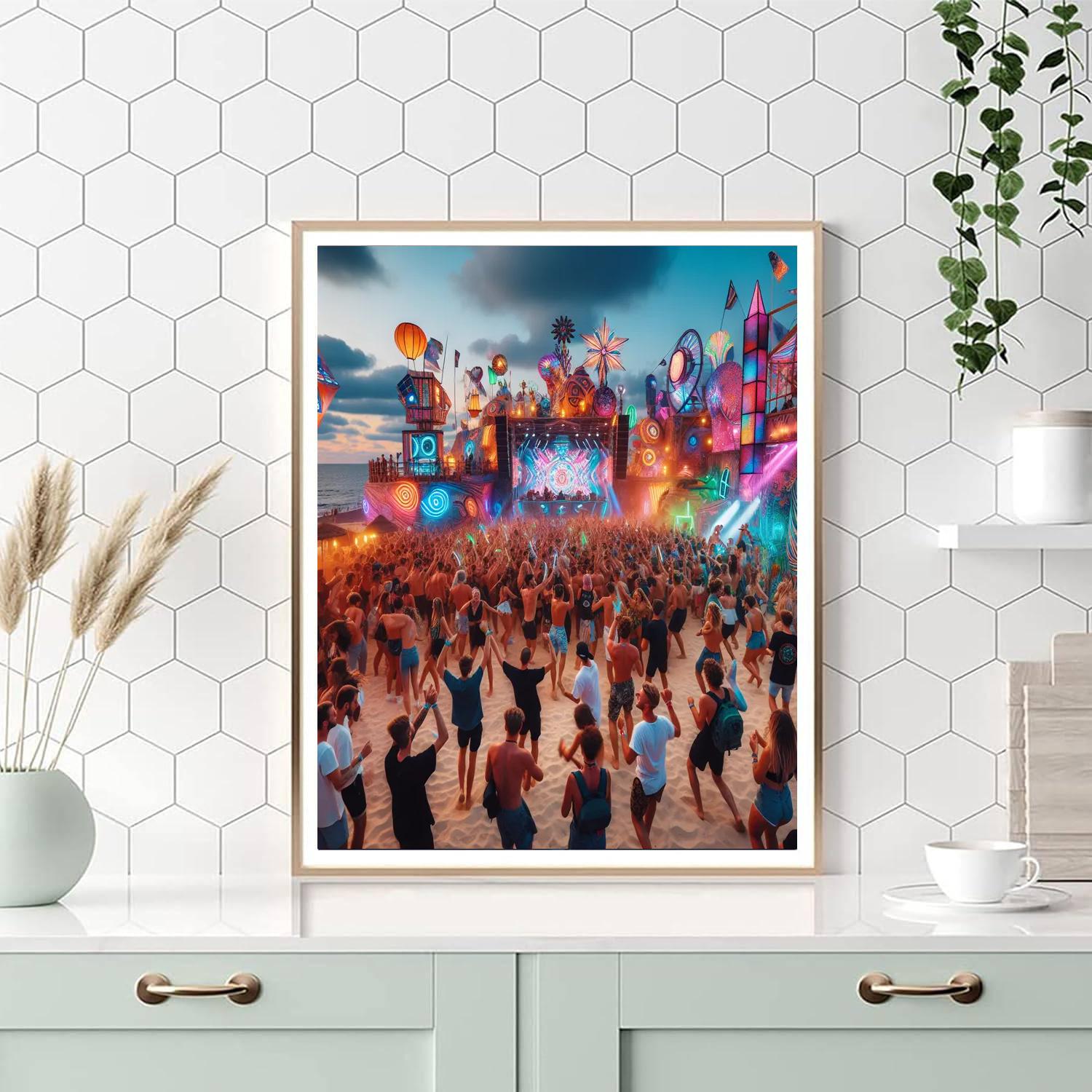 Kazantip Festival - Ukraine Number Painting