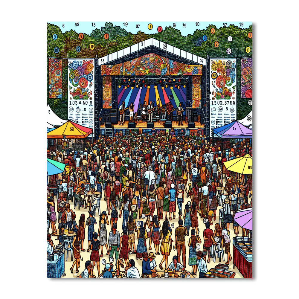 Bumbershoot Festival Painting Number Kit