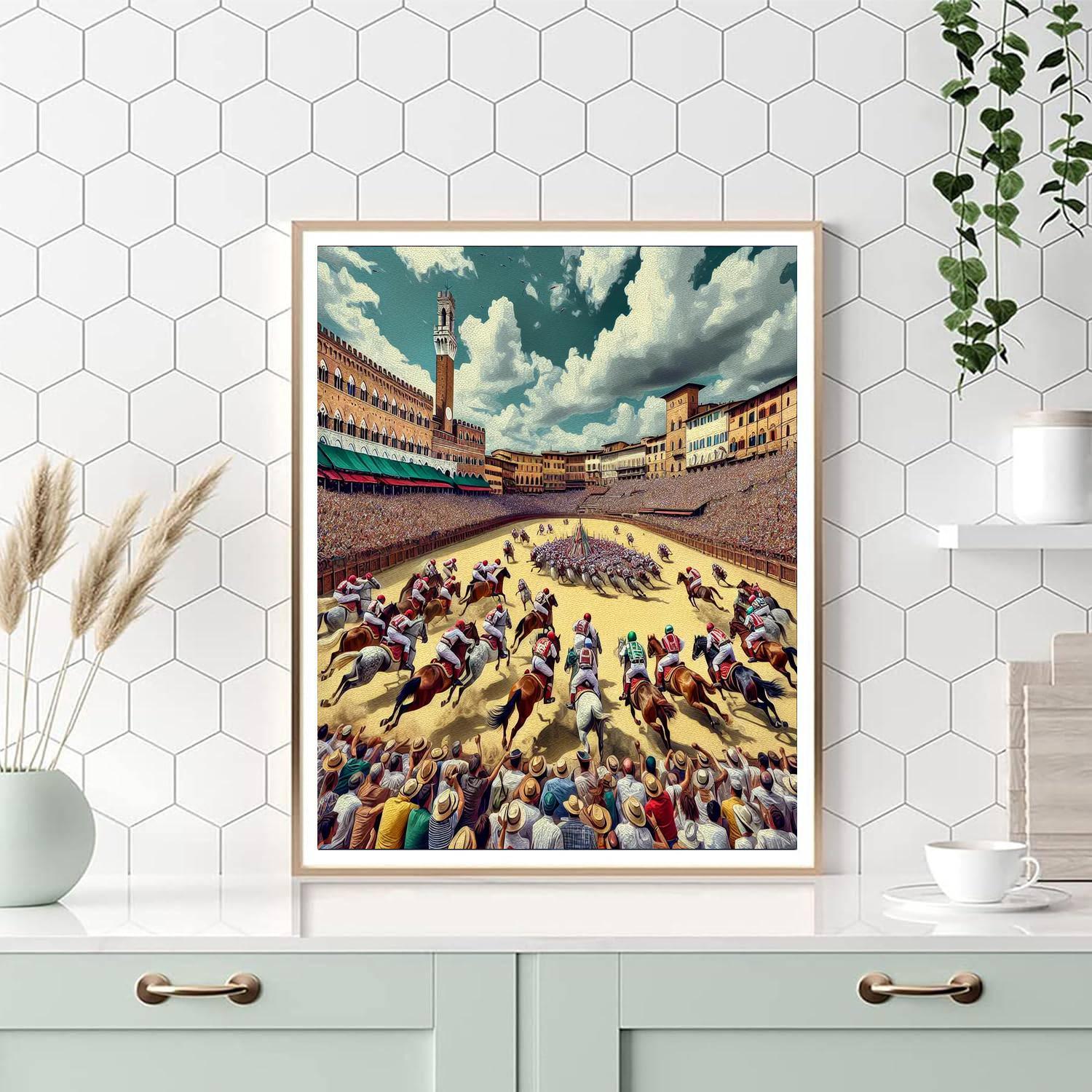 The Palio Di Siena - Italy Numbered Painting Kits