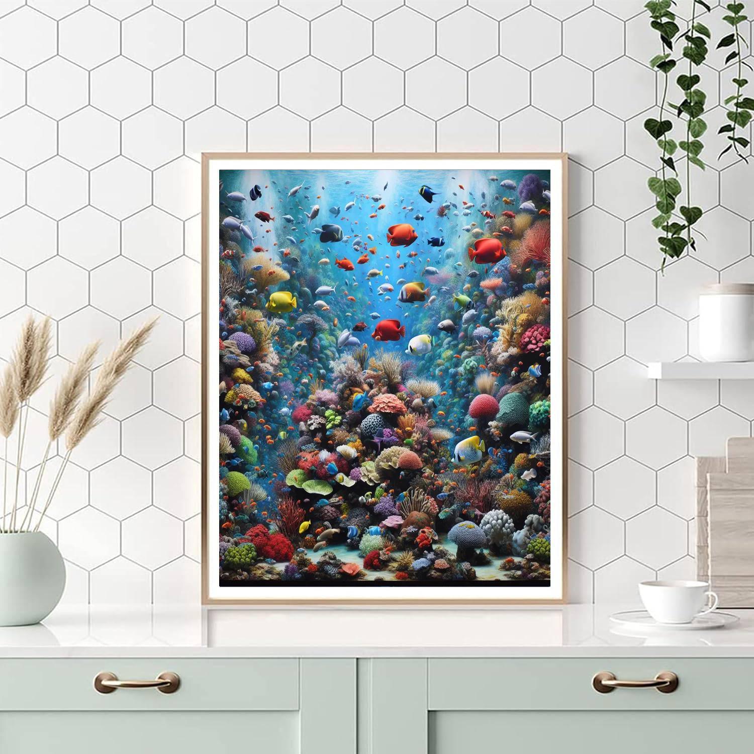 Radiant Tropical Reef Paint By Number