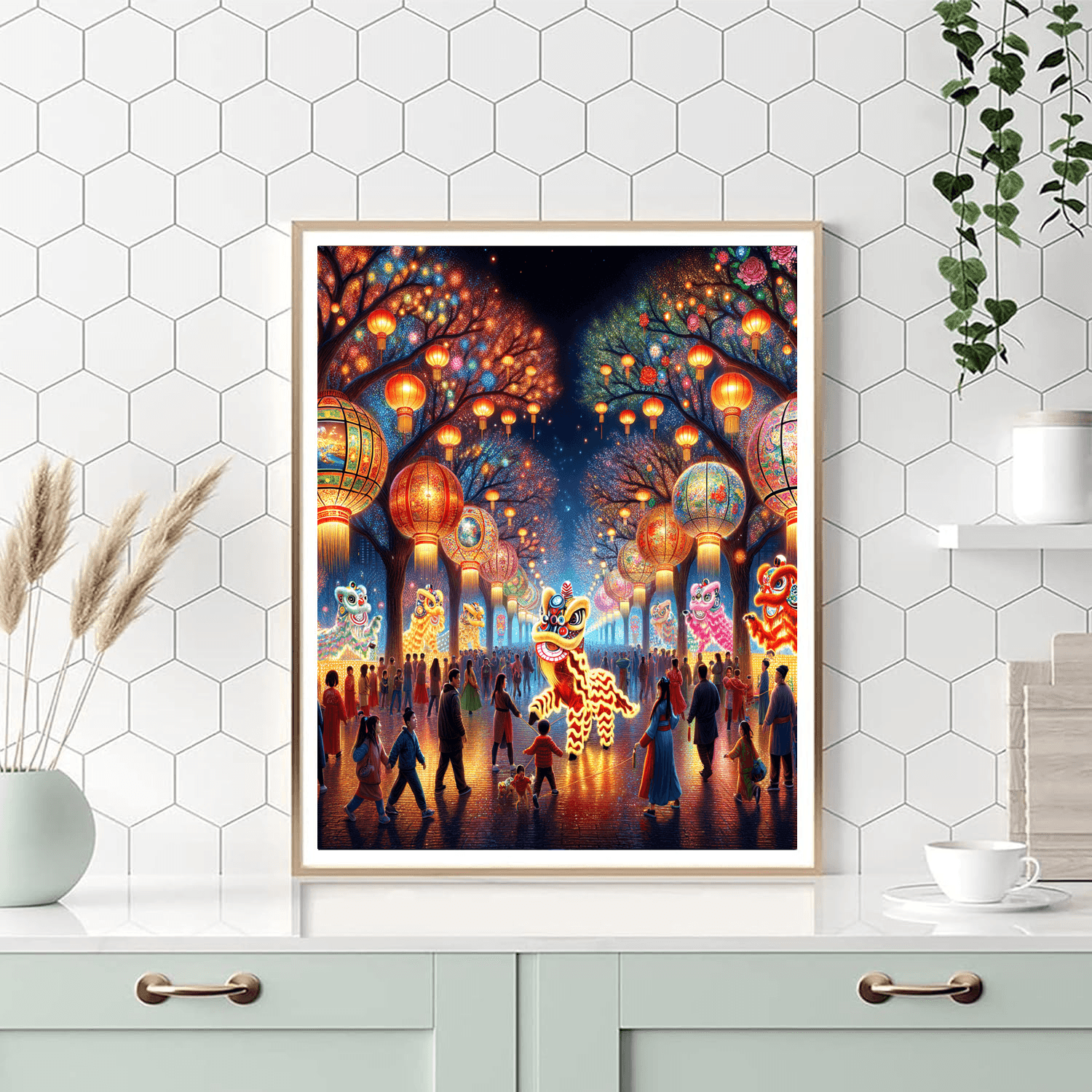 Chinese Lantern Festival Paint By Number