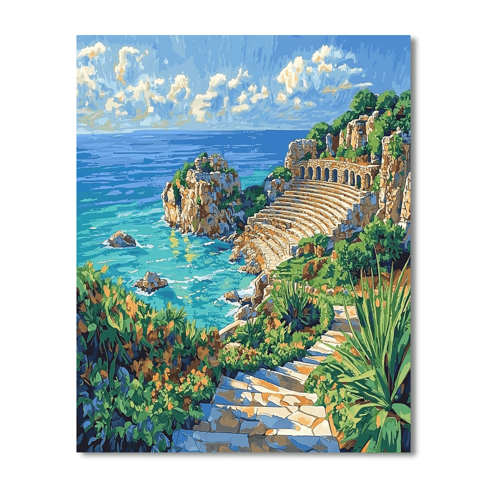 Minack Theatre - Cornwall Numbered Painting Kits