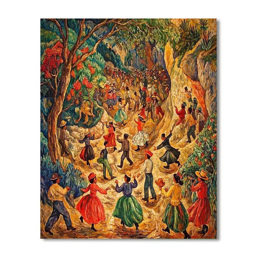 Diego Rivera Inspired Adventurous Souls  Paint By Numbers Kits