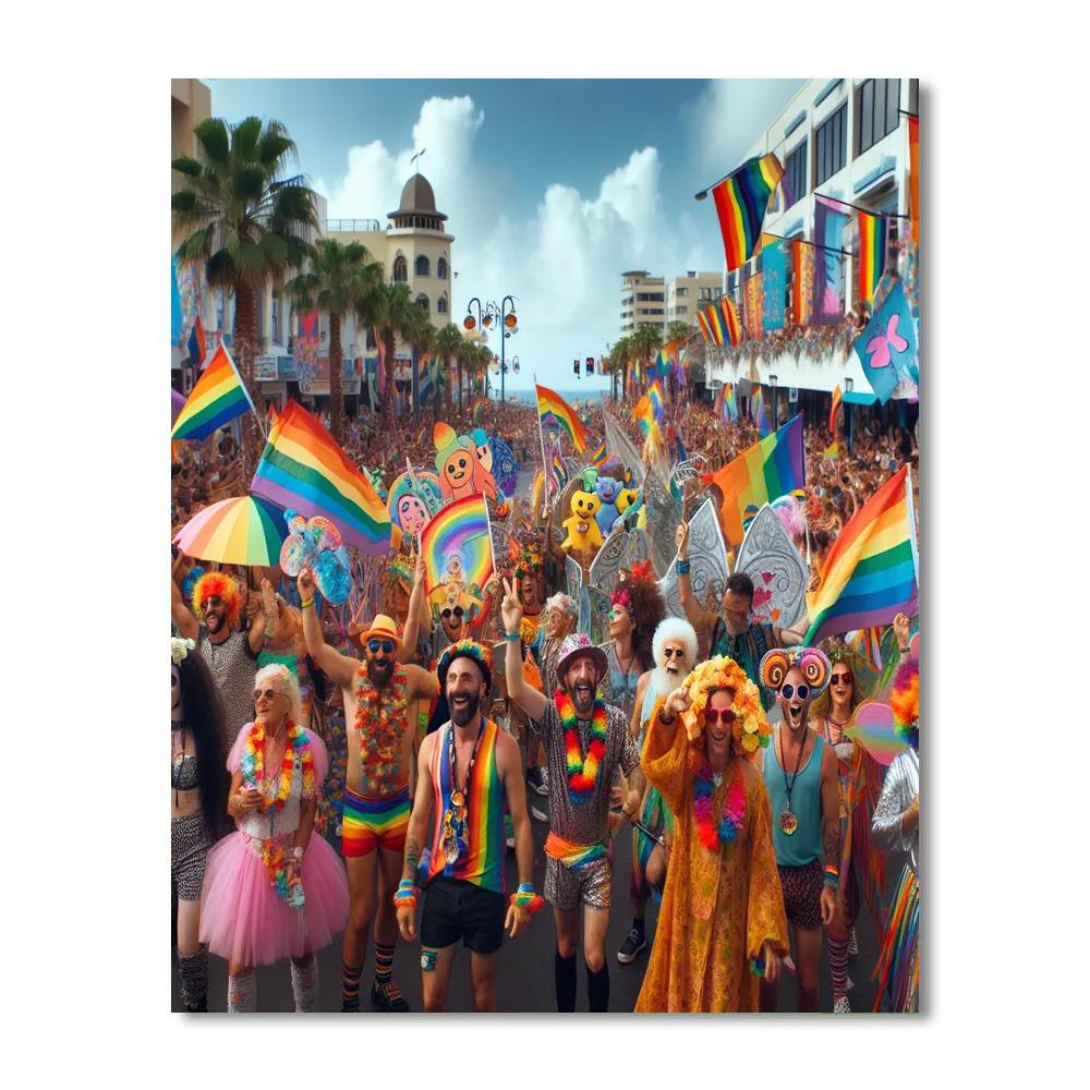 Brighton Pride - United Kingdom Number Painting