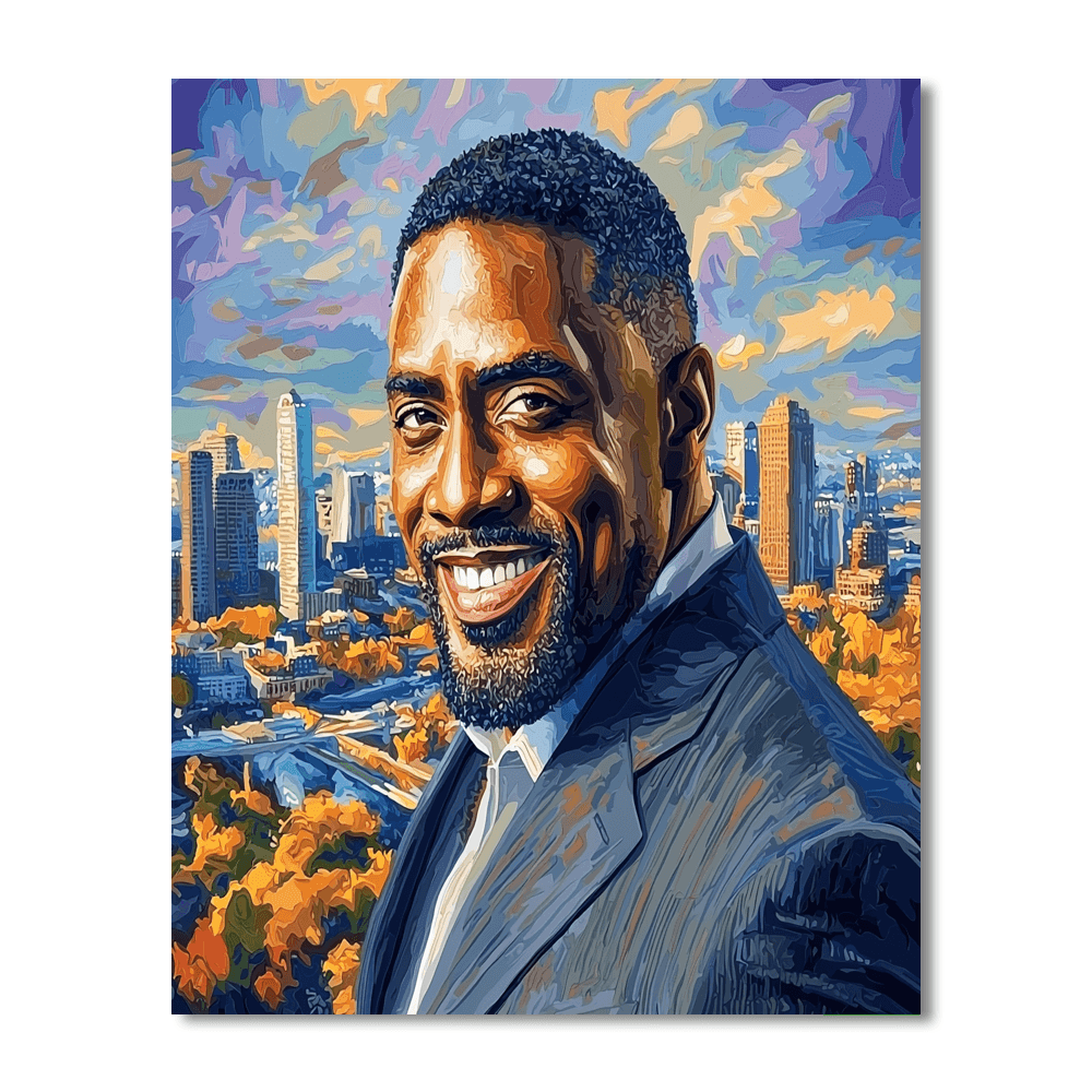 Idris Elba: The Bold Guardian Of Cinema Paint By Numbers