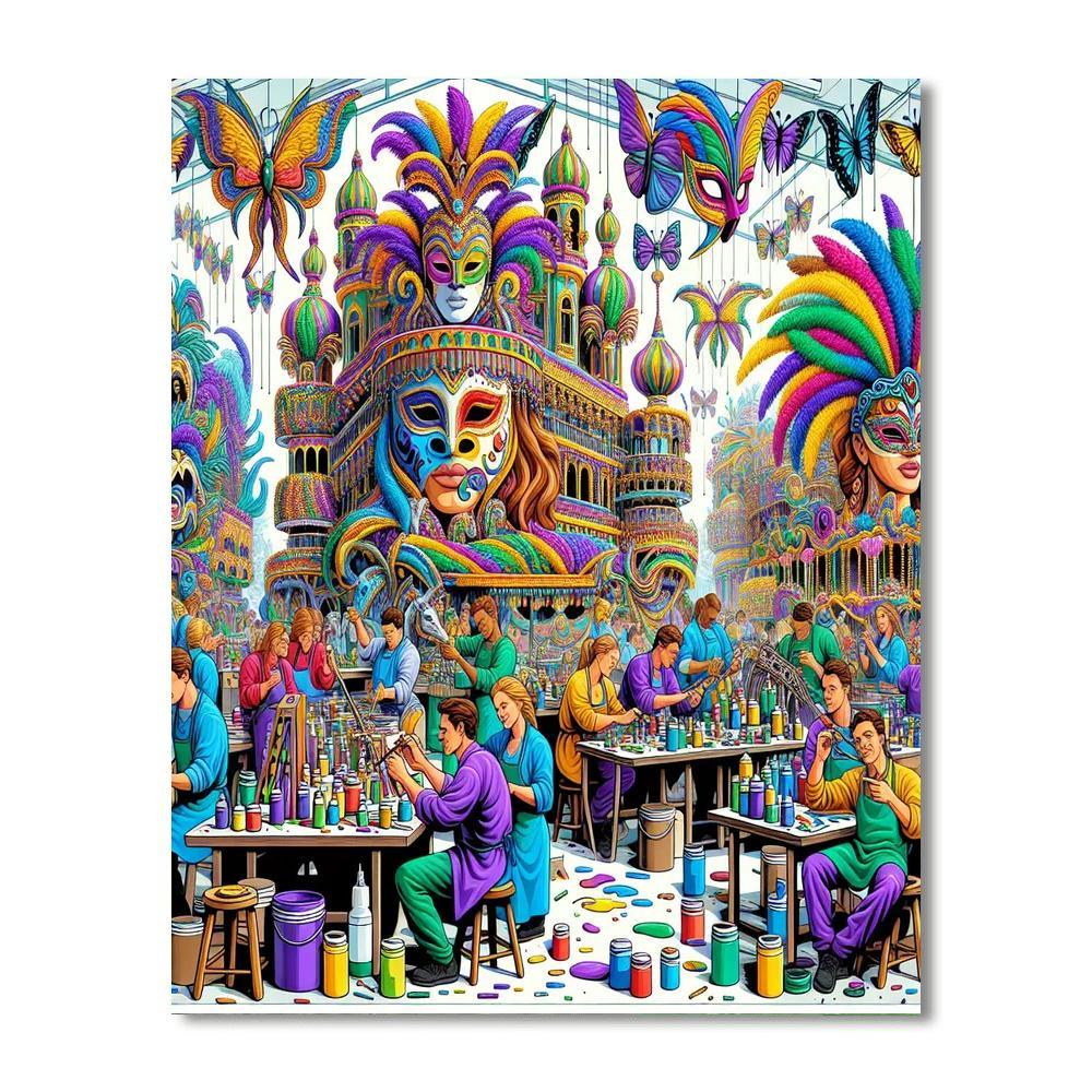 Mardi Gras World - Usa Numbered Painting Kits