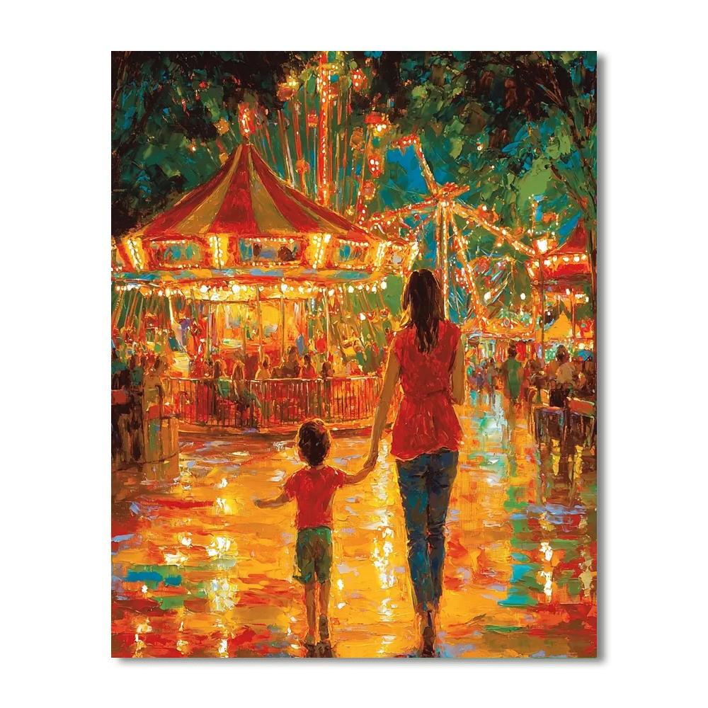 Mom And Me At The Fair Paint By Numbers