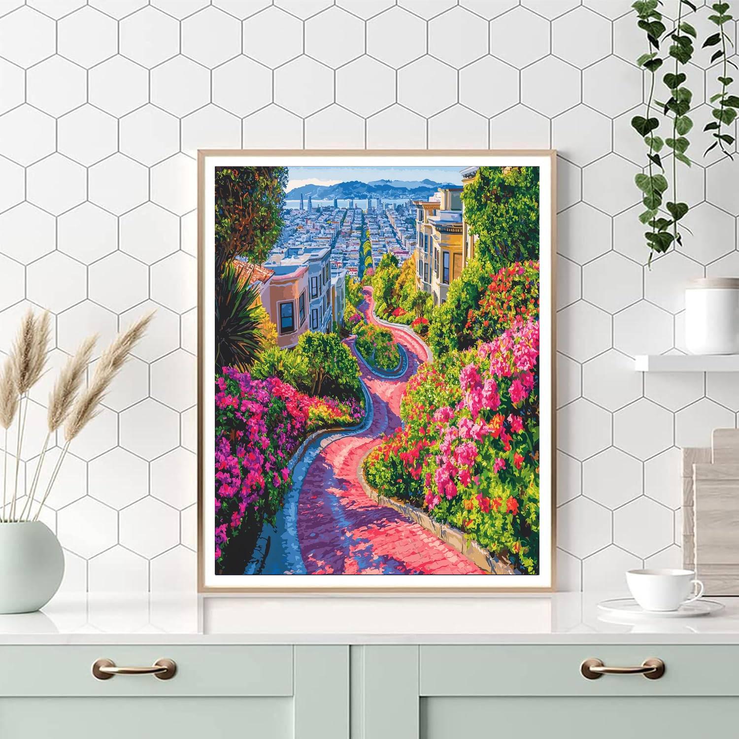Lombard Street Numbered Painting Kits