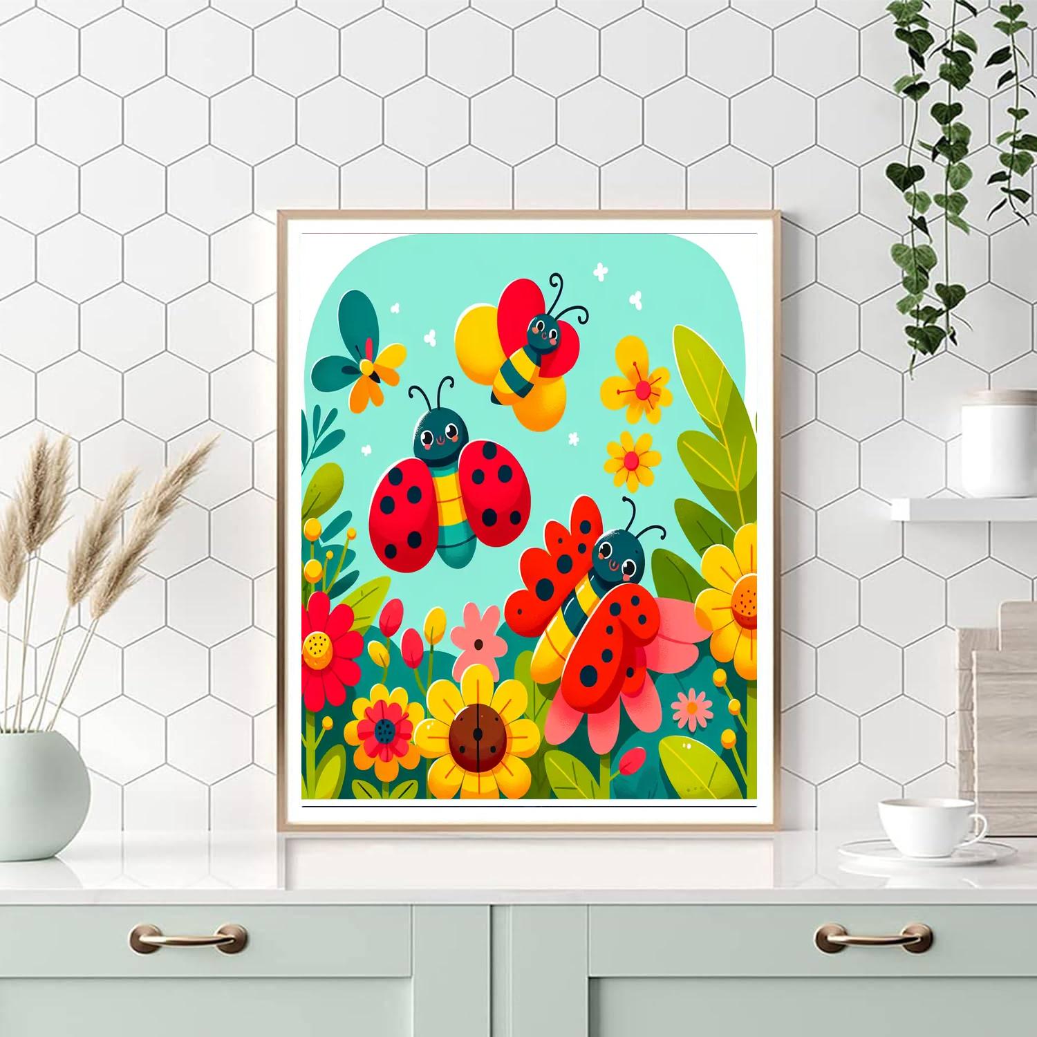 Garden Bug Adventures DIY Paint By Numbers