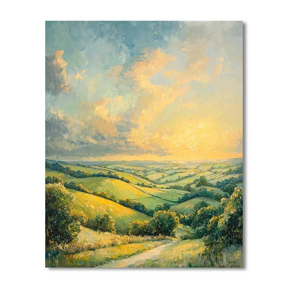 John Constable Inspired Sunshine And Shadows  Paint By Numbers Kits
