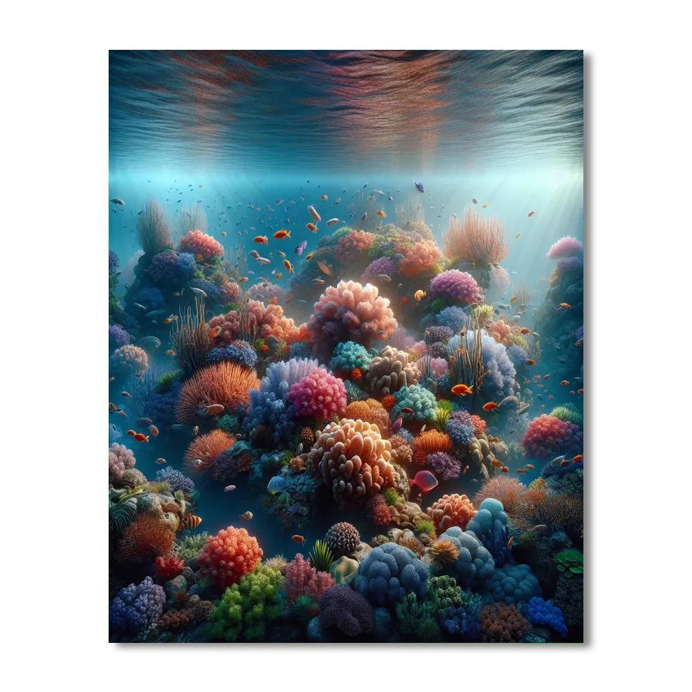 Underwater Serenity Oasis Paint By Color