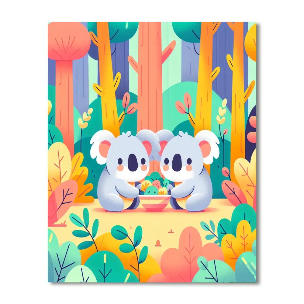 Kindness Koala Corner Painting By Numbers Kit