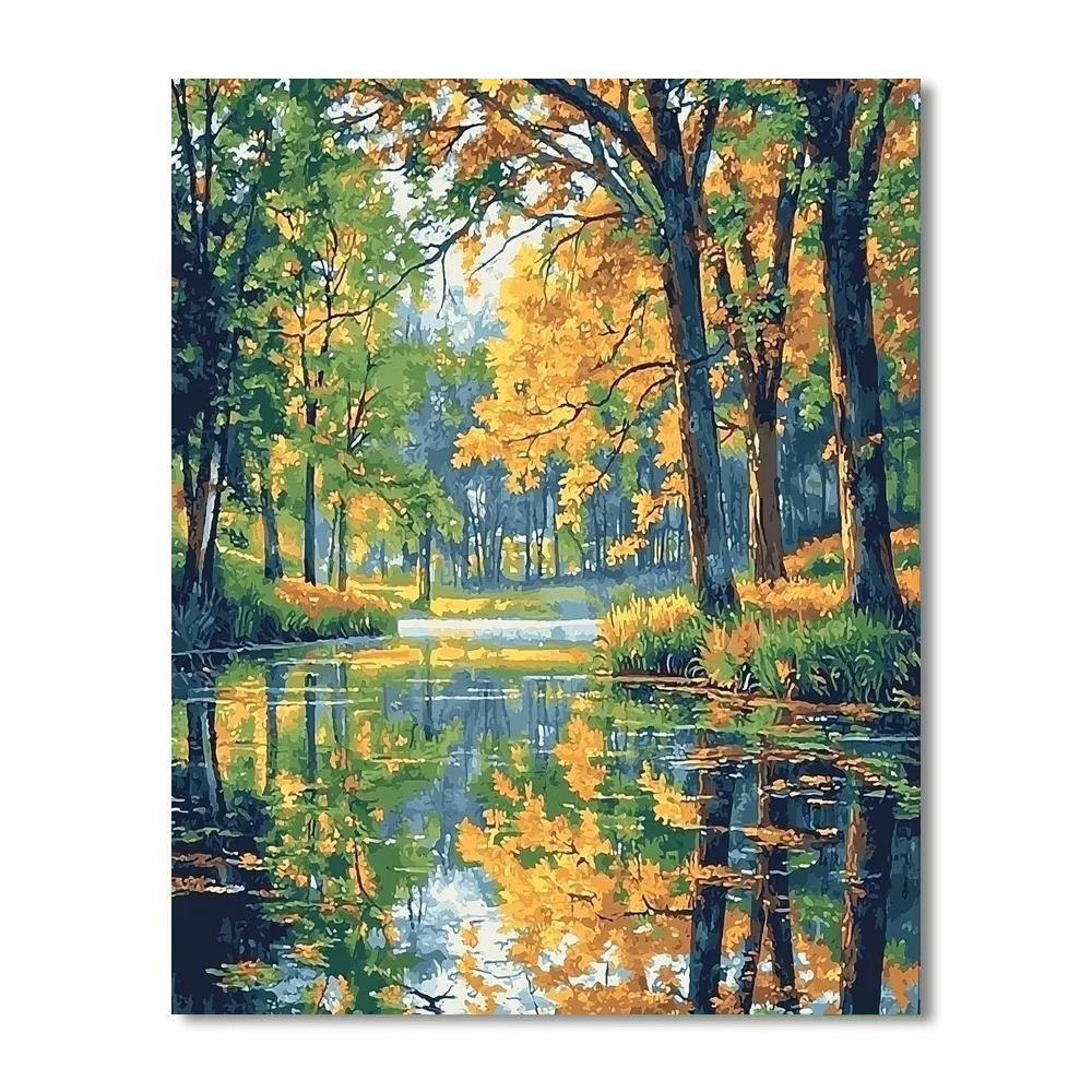 Claude Monet Inspired Reflections In Nature  Paint By Numbers