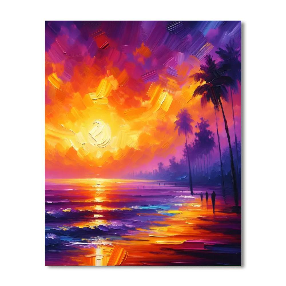 Sunset Serenade Wall Display Paint By Color