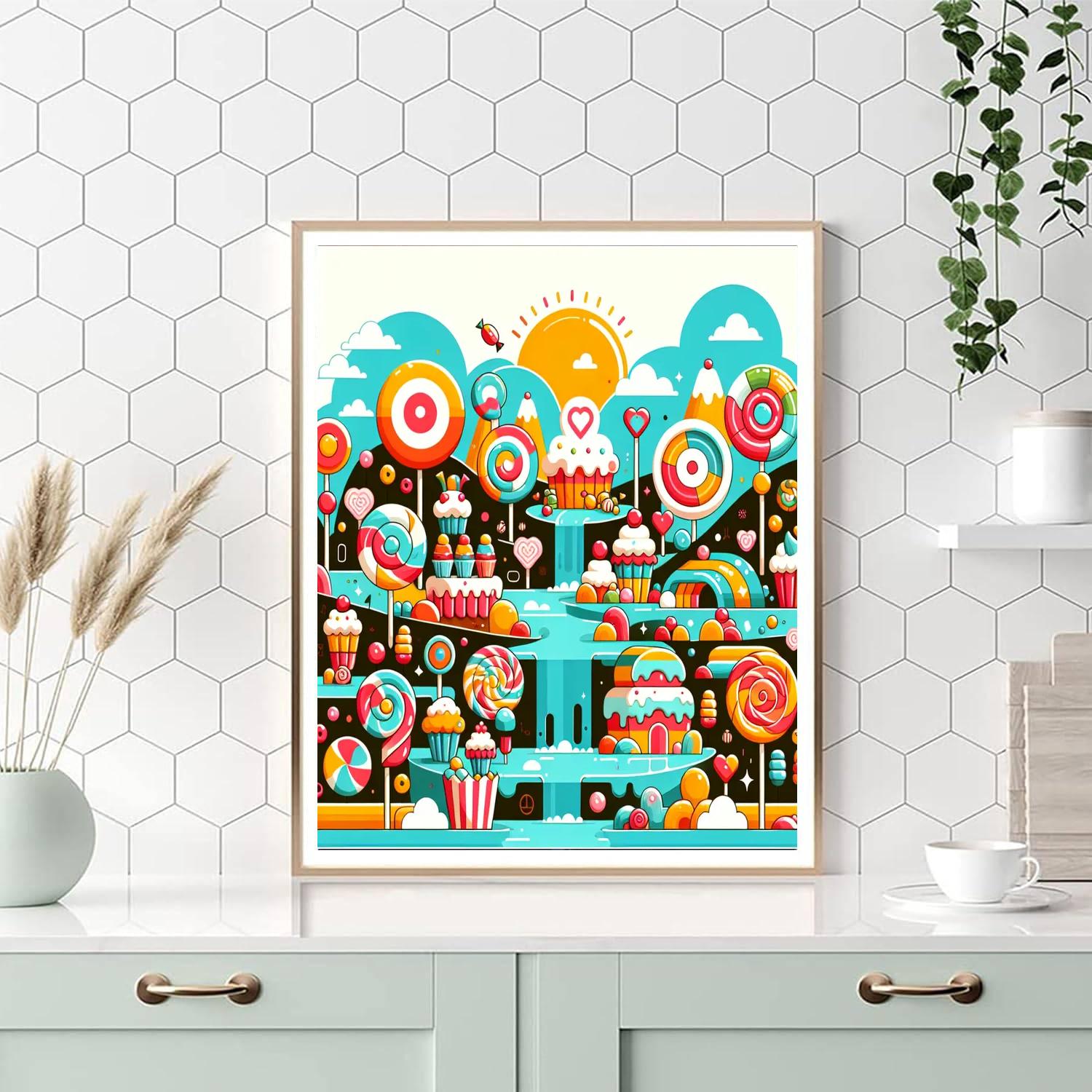 Artistic Adventure In Candy Land Paint By Color