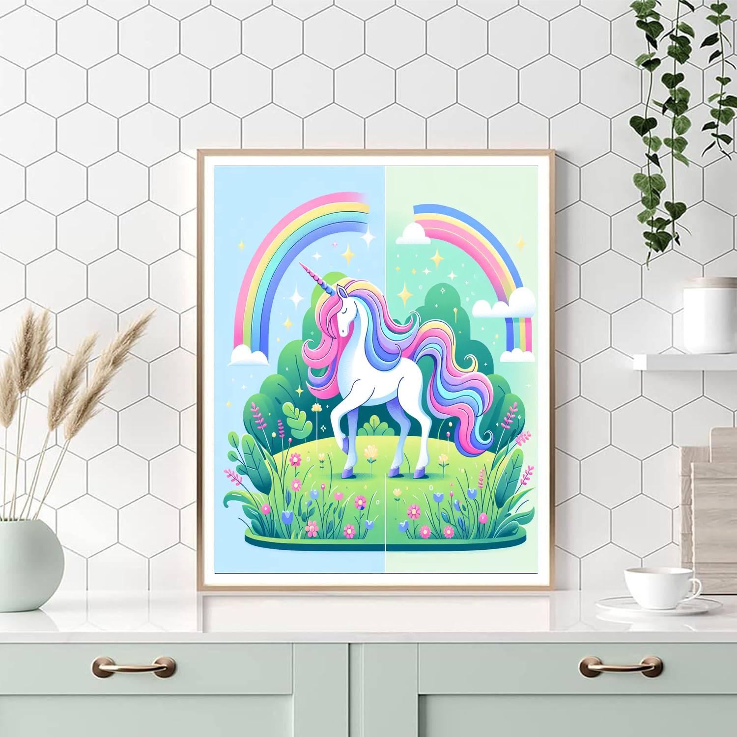 Magic Unicorn Meadow Paint By Numbers
