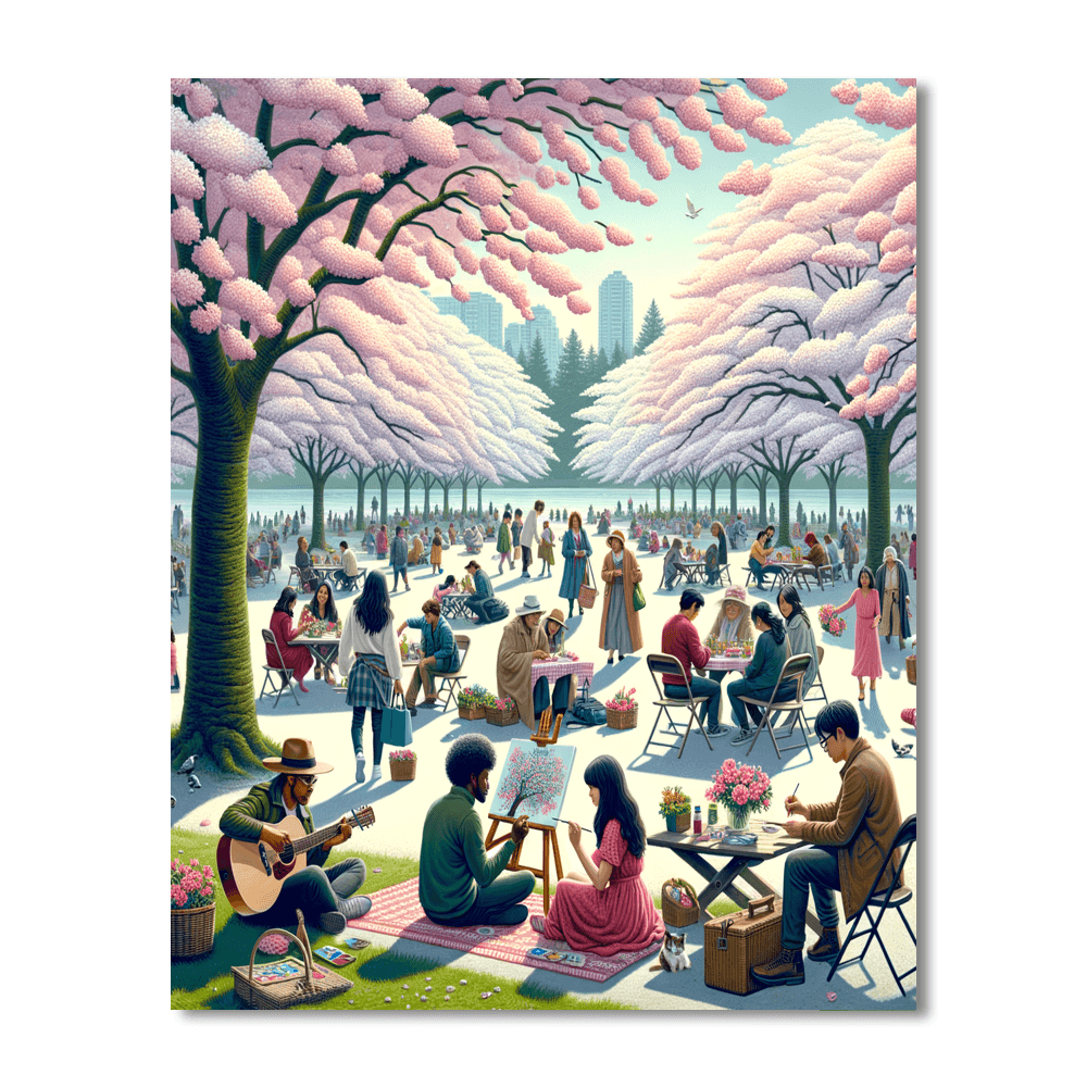 Vancouver Cherry Blossom Festival - Canada Paint By Numbers