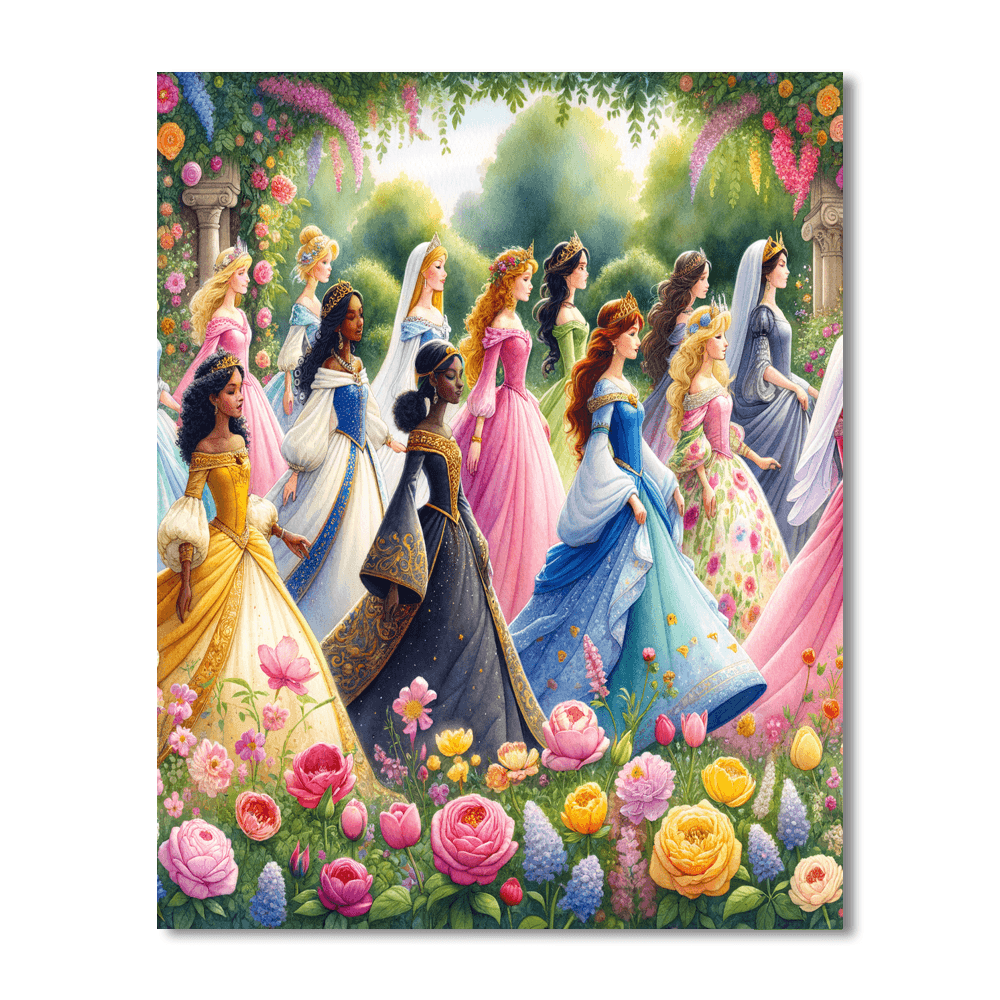 Royal Princesses Paint By Color