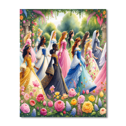 Royal Princesses Paint By Color