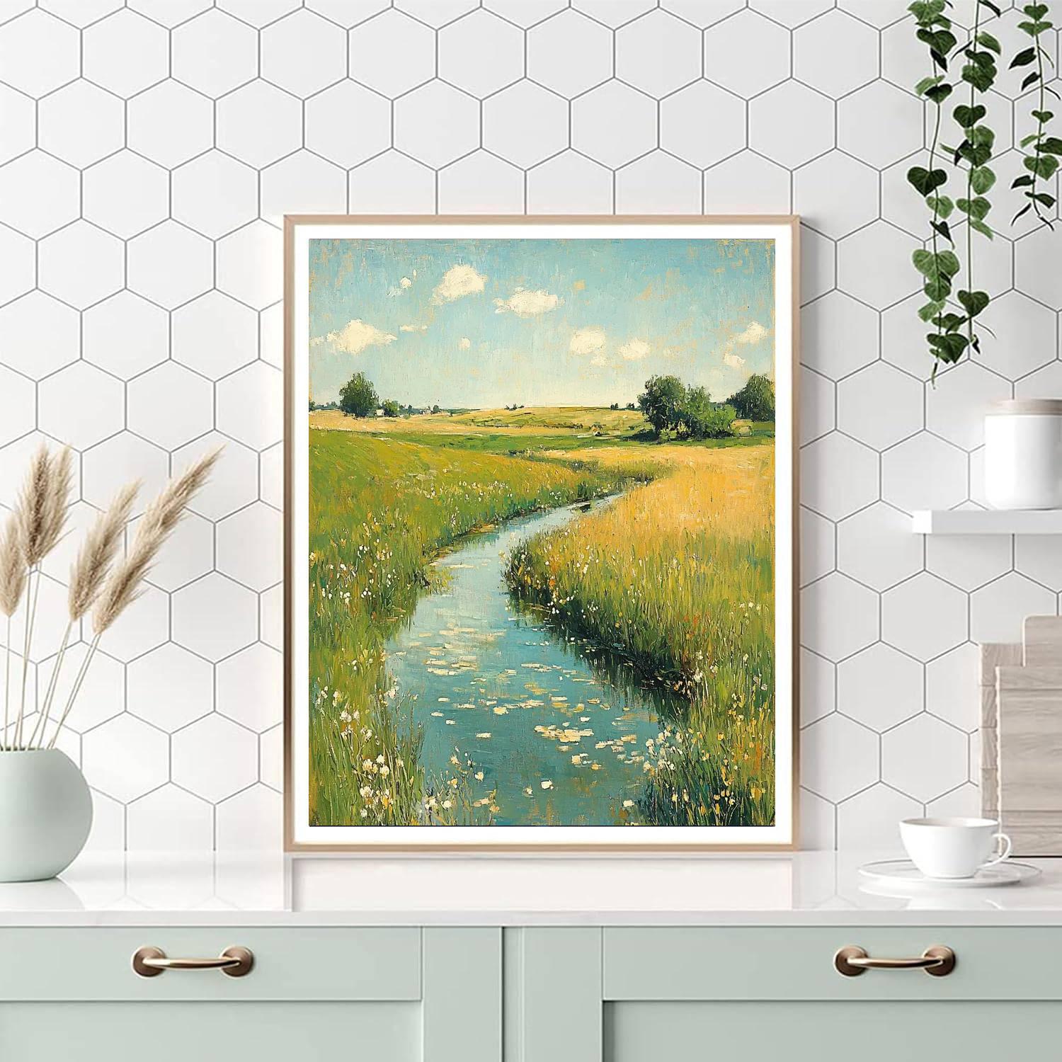 Edgar Degas Inspired Whispering Fields  Paint By Numbers Kits