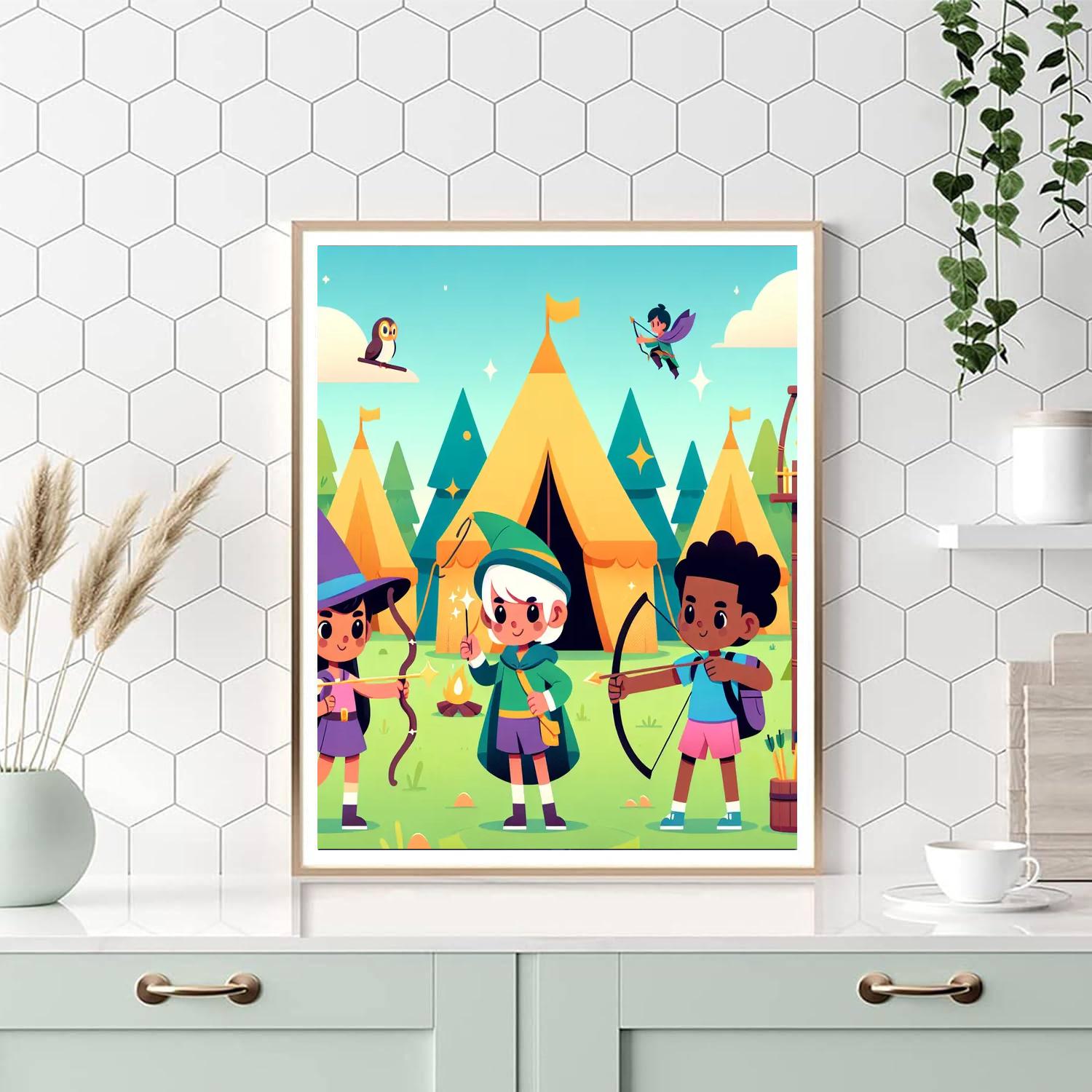 Fantasy Adventure Camp Painting Number Kit