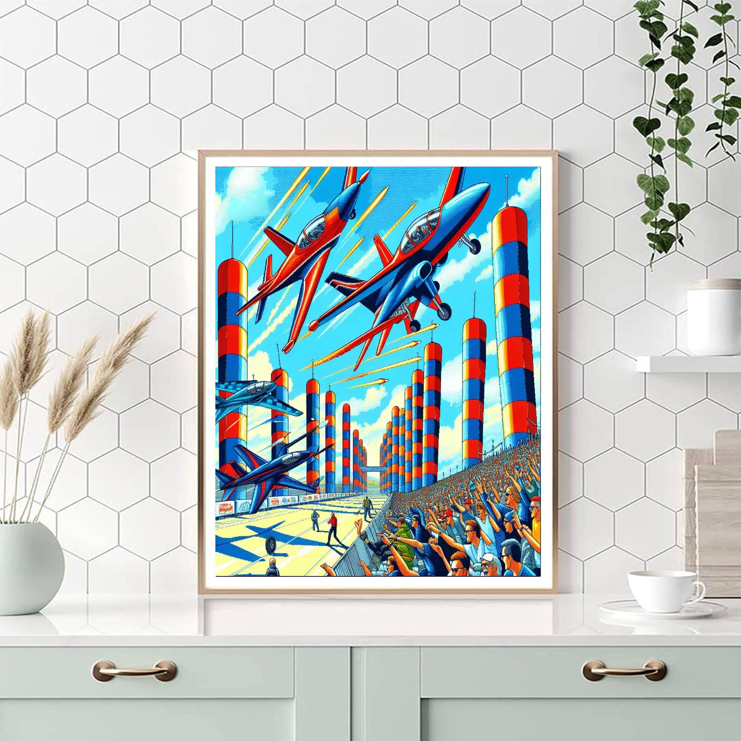 Kuwait Red Bull Air Race - Kuwait Paint By Numbers Art